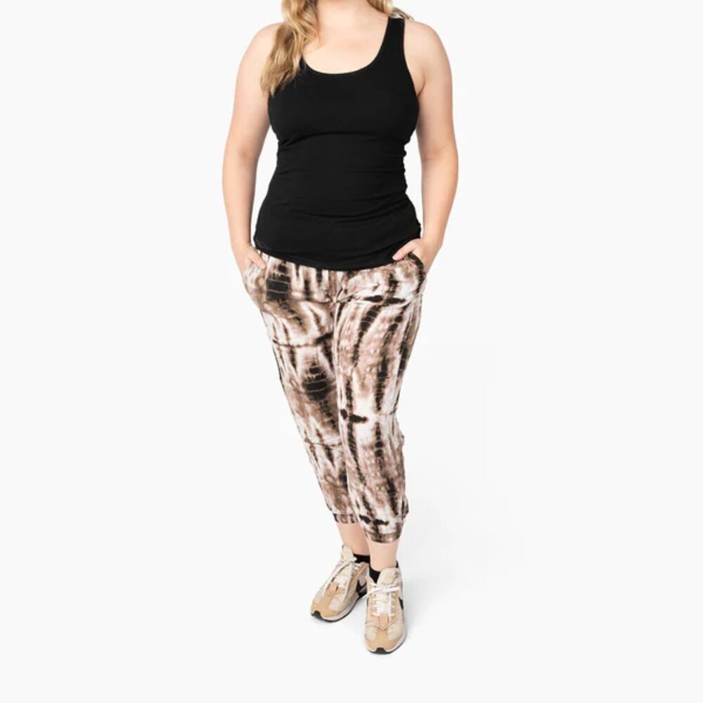 Miami Print Jogger Harem Pant Unisex Skateboard Yoga Travel Drawstring Smoke - Picture 3 of 8